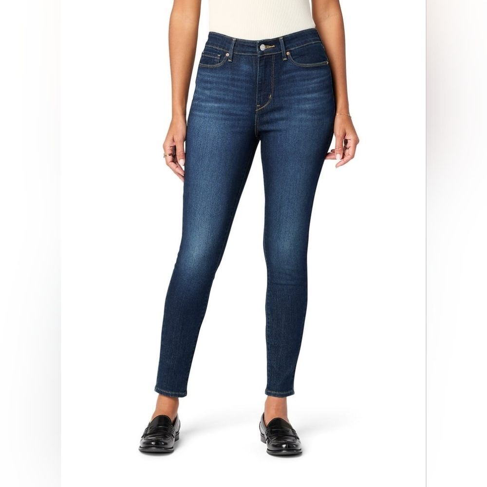 NWOT Levi Strauss Signature Women's High Rise Skinny Jeans Dark Wash Size 6M